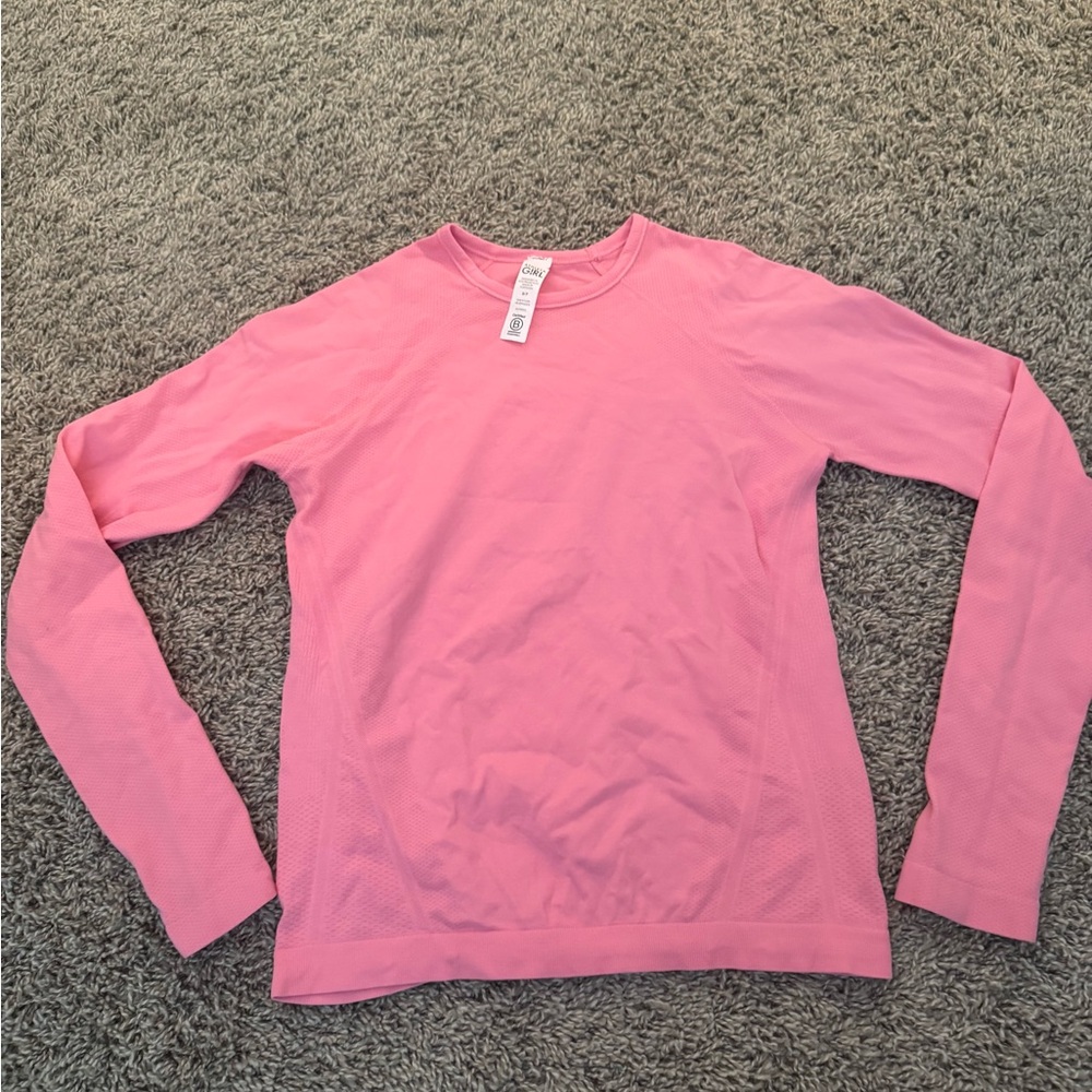 athleta girl pink Long Sleeve Top